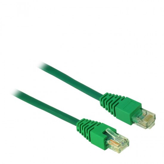 Cable UTP patch CAT5 2.5m Inter-Tech Green