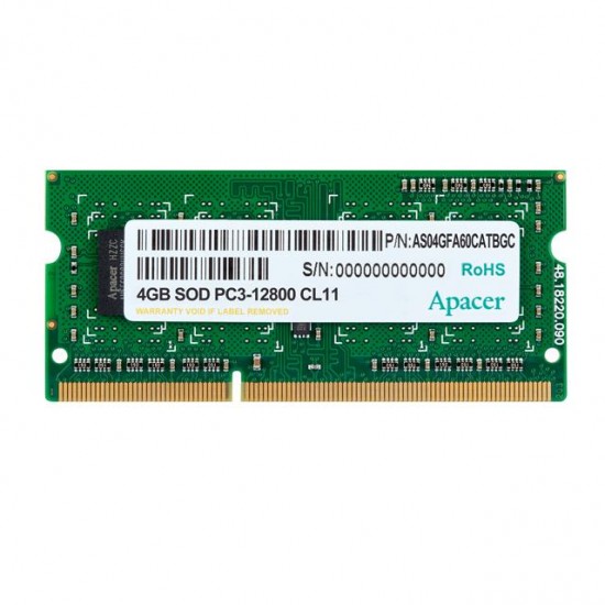 Memory 4GB 1600MHz CL11 DDR3 SODIMM Apacer RP