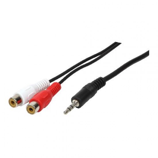 Cable Audio 3.5mm-M - 2 x RCA-F 1.5m Logilink CA1044